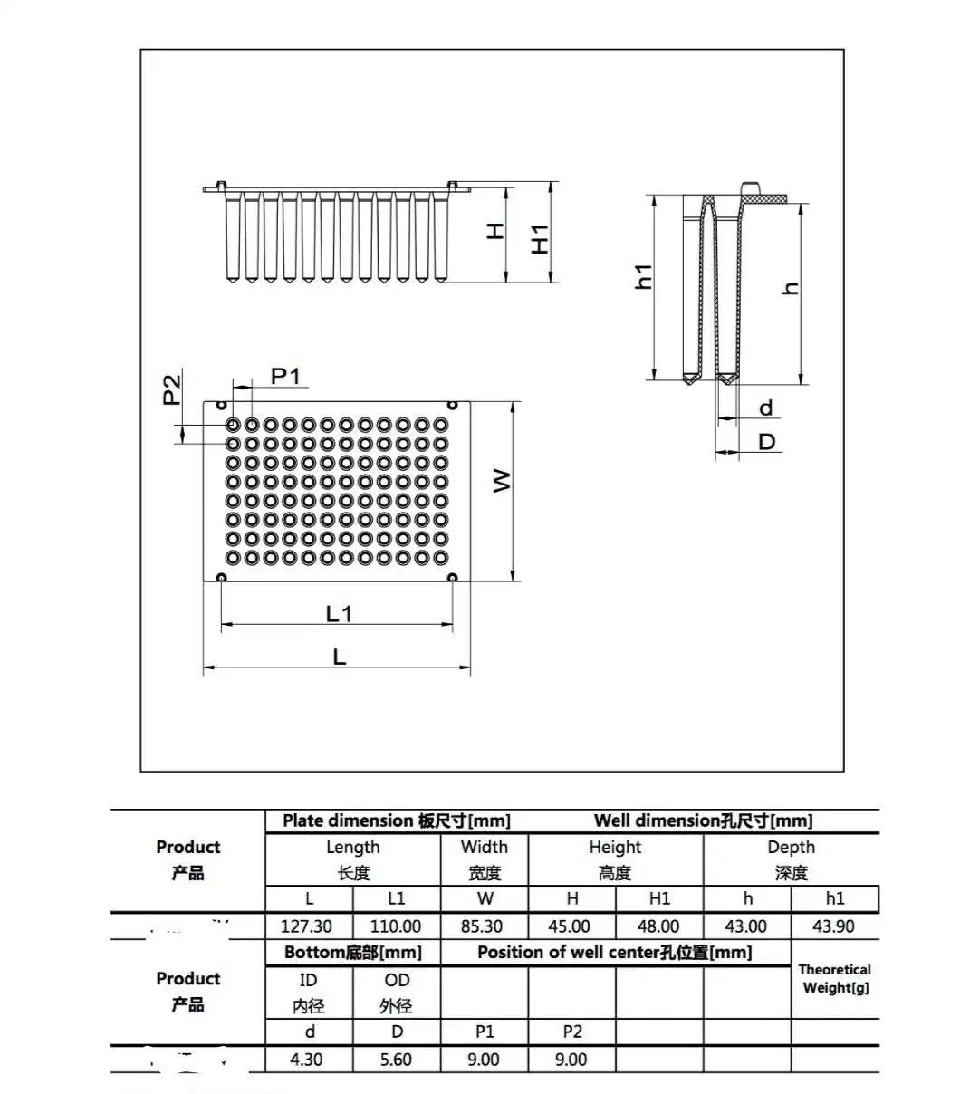 Wholesale CE Dnase & Rnase Free Disposable 96 Magnetic Tip Combs for Reagent Transfer