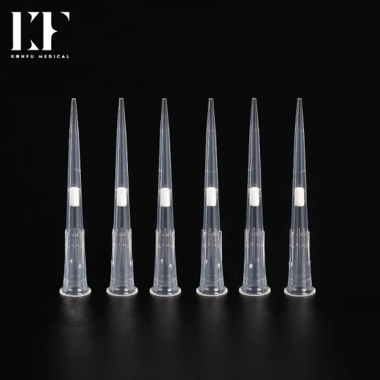 Medical Supply Embouts transparents stériles/filtres/faible rétention Embout standard 10UL Embouts de pipette universels Embouts filtrés pour laboratoire agricole/vétérinaire