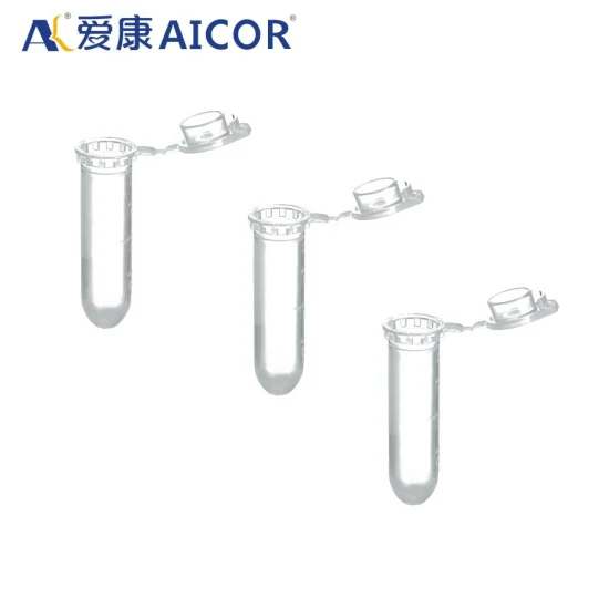 Aicor Medical Plastic PP Material Laboratory Utiliser un tube à centrifuger gradué de 1,5 ml avec couvercle