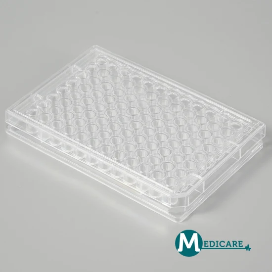 Plat PCR en plastique transparent 0,2 ml, consommable de laboratoire, 96 puits